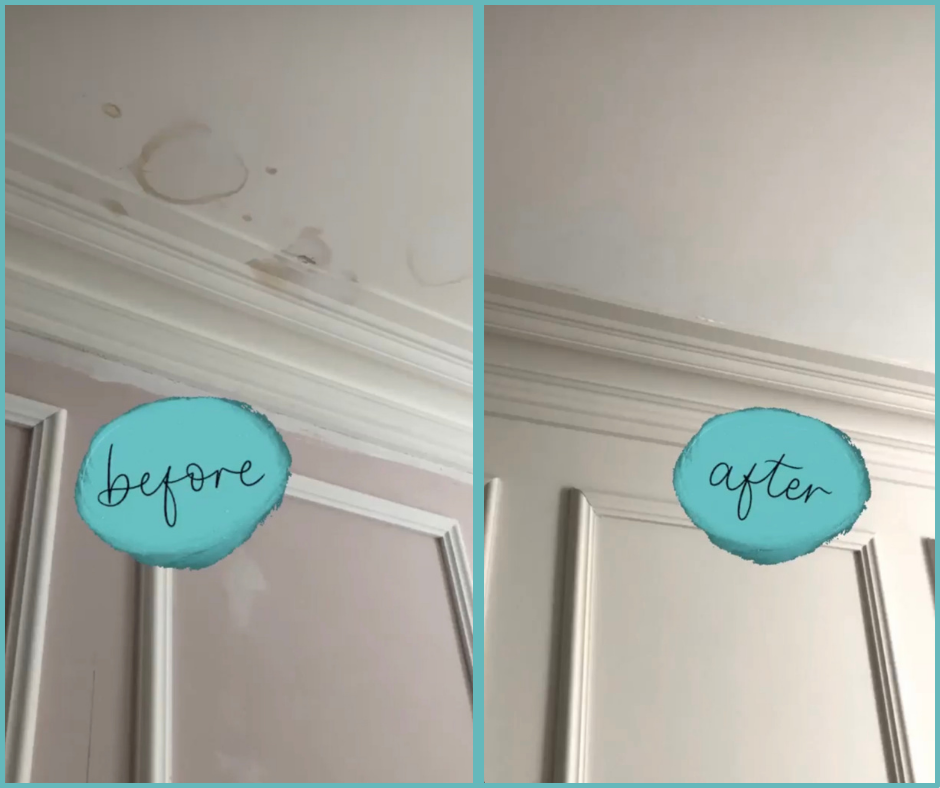 How To Quickly Easily Remove Water Stains On Your Ceiling